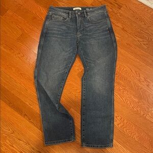 Warp + Weft Dark Blue Straight Jeans‎